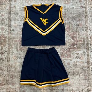 Girls WVU Mountaineers Game Day Cheerleading Outfit